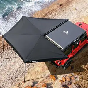 Wildfinder 270 Awning Driver Side Freestanding, Waterproof UV50+ SUV Van | Car Awning 65 Sq Ft, Adjustable Height 4 Ft to 7 Ft, Built-in LED Strip, Truck Awning with Durable Storage Bag Wildfinder 270 Awning Driver Side Freestanding, Waterproof UV50+ SUV Van | Car Awning 65 Sq Ft, Adjustable Height 4 Ft to 7 Ft, Built-in LED Strip, Truck Awning with Durable Storage Bag
