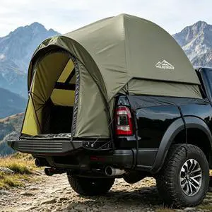 WildFinder Truck Bed Tent with Rainfly, Truck Tents for Camping 5.5-6.0 Ft | Waterproof PU3000mm Tent for Truck Bed, Heavy Duty Oxford Fabric Sleeping Truck Tent for Car Camping, Overlanding, Green WildFinder Truck Bed Tent with Rainfly, Truck Tents for Camping 5.5-6.0 Ft | Waterproof PU3000mm Tent for Truck Bed, Heavy Duty Oxford Fabric Sleeping Truck Tent for Car Camping, Overlanding, Green