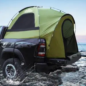WildFinder Truck Bed Tent, Pickup Truck Tents for Camping 6.1-6.3 FT Bed | Waterproof PU3000mm Tent for Truck Bed, Heavy Duty Oxford Fabric Sleeping Truck Tent for Car Camping, Overlanding, Green WildFinder Truck Bed Tent, Pickup Truck Tents for Camping 6.1-6.3 FT Bed | Waterproof PU3000mm Tent for Truck Bed, Heavy Duty Oxford Fabric Sleeping Truck Tent for Car Camping, Overlanding, Green