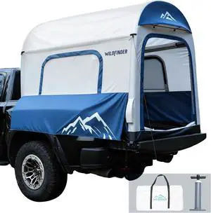 WildFinder Inflatable Truck Bed Tent 5.5ft-8ft, Pickup Truck Tent with Pump | PU3000mm Waterproof Inflatable Truck Tent with 4'' TPU Air Beams, Fast Setup Portable Ground & Truck Tent for 2-3 Person WildFinder Inflatable Truck Bed Tent 5.5ft-8ft, Pickup Truck Tent with Pump | PU3000mm Waterproof Inflatable Truck Tent with 4'' TPU Air Beams, Fast Setup Portable Ground & Truck Tent for 2-3 Person