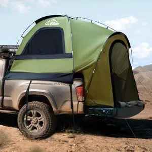 WildFinder Truck Bed Tent, Pickup Truck Tents for Camping 6.4-6.7 FT Bed | Waterproof PU3000mm Tent for Truck Bed, Heavy Duty Oxford Fabric Sleeping Truck Tent for Car Camping, Overlanding, Green WildFinder Truck Bed Tent, Pickup Truck Tents for Camping 6.4-6.7 FT Bed | Waterproof PU3000mm Tent for Truck Bed, Heavy Duty Oxford Fabric Sleeping Truck Tent for Car Camping, Overlanding, Green