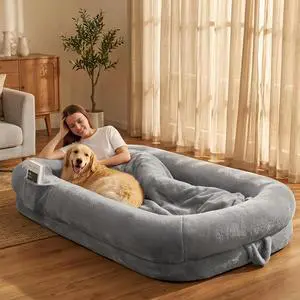 Murago Human Dog Bed for Adults, 71"x43"x10",Light Grey | Dog Bed for Humans with Smooth Short Plush,Removable Cover & Waterproof Liner,Ideal for Living Room,Bedroom Murago Human Dog Bed for Adults, 71"x43"x10",Light Grey | Dog Bed for Humans with Smooth Short Plush,Removable Cover & Waterproof Liner,Ideal for Living Room,Bedroom