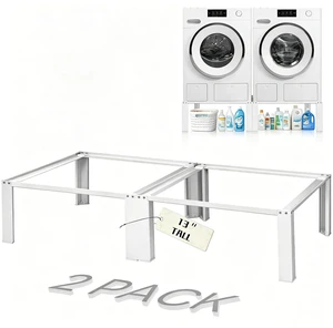 Murago Washer and Dryer Pedestals,Metal Laundry Pedestal,White | Murago Metal Washer Dryer Pedestal, Heavy Duty Anti-Slip Laundry Base Stand for Front Load Washers & Dryers Murago Washer and Dryer Pedestals,Metal Laundry Pedestal,White | Murago Metal Washer Dryer Pedestal, Heavy Duty Anti-Slip Laundry Base Stand for Front Load Washers & Dryers