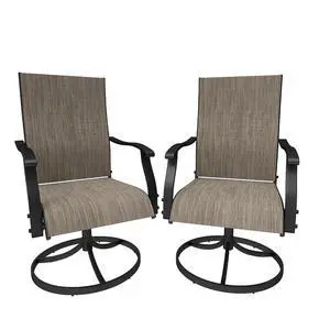 Murago Outdoor Swivel Chairs Set of 2, Patio Chairs Set of 2, Brown | 360 Swivel and All Weather Rocking Chair with Textilene Mesh Fabric and Rust Proof Steel Frame, 400 Lb. Capacity Murago Outdoor Swivel Chairs Set of 2, Patio Chairs Set of 2, Brown | 360 Swivel and All Weather Rocking Chair with Textilene Mesh Fabric and Rust Proof Steel Frame, 400 Lb. Capacity
