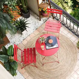 Grand patio 3-Piece Folding Patio Bistro Set Outdoor for Porch Balcony, Red | Foldable 2 Chairs and 1 Table, Weather-Resistant Outdoor Indoor Conversation Set for Patio, Yard, Garden Grand patio 3-Piece Folding Patio Bistro Set Outdoor for Porch Balcony, Red | Foldable 2 Chairs and 1 Table, Weather-Resistant Outdoor Indoor Conversation Set for Patio, Yard, Garden