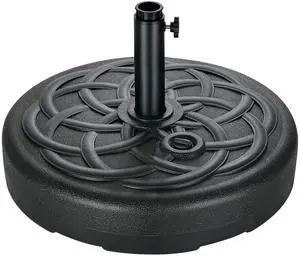 FLAME&SHADE Heavy Duty Patio Umbrella Base Stand, Water Filled, 112 lbs | Floral Vine Pattern, Fillable Outdoor Umbrella Base for Table Porch Deck Umbrella Holder, Suitable for Garden, Yard, Pool FLAME&SHADE Heavy Duty Patio Umbrella Base Stand, Water Filled, 112 lbs | Floral Vine Pattern, Fillable Outdoor Umbrella Base for Table Porch Deck Umbrella Holder, Suitable for Garden, Yard, Pool