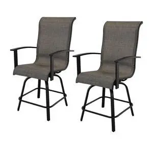Grand patio Outdoor Counter Height Patio Stools Set of 2, Swivel Bar Chairs for Balcony, Poolside, Backyard, Garden (Coffee, 2PC) Grand patio Outdoor Counter Height Patio Stools Set of 2, Swivel Bar Chairs for Balcony, Poolside, Backyard, Garden (Coffee, 2PC)