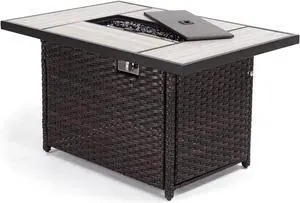 Grand Patio Propane Fire Pits Outdoor 43-Inch CSA inch 60,000 BTU Outdoor Gas Fire Pit Table,Propane Fire Pit Table with Lid and Lava Rocks Grand Patio Propane Fire Pits Outdoor 43-Inch CSA inch 60,000 BTU Outdoor Gas Fire Pit Table,Propane Fire Pit Table with Lid and Lava Rocks
