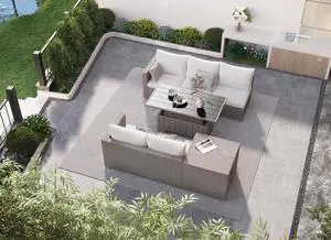 Grand patio 5 Pieces Wicker Modular Sectional Sofa Set, Wicker Patio Furniture Sets with Coffee Dining Table,Adjustable Slat Lift Top for Livingroom Backyard Garden Porch(Greige) Grand patio 5 Pieces Wicker Modular Sectional Sofa Set, Wicker Patio Furniture Sets with Coffee Dining Table,Adjustable Slat Lift Top for Livingroom Backyard Garden Porch(Greige)