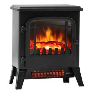 17" Freestanding Electric Fireplace Heater - Infrared Heater with LED 3D Flames and Realistic Logs, Fire Place Electric, Fake Fireplace Heaters for Indoor Use, 750 | 1500W Overheat Protection 17" Freestanding Electric Fireplace Heater - Infrared Heater with LED 3D Flames and Realistic Logs, Fire Place Electric, Fake Fireplace Heaters for Indoor Use, 750 | 1500W Overheat Protection