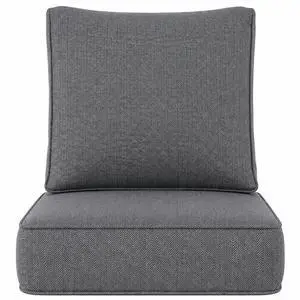 Outdoor Chair Cushion Set, 24x24 Deep Seat Patio Cushions for Outdoor Furniture, Replacement Seat and Back Cushion Set with 5.75" Thick High-Density Foam, Waterproof Oil Stain Resistant Fabric Outdoor Chair Cushion Set, 24x24 Deep Seat Patio Cushions for Outdoor Furniture, Replacement Seat and Back Cushion Set with 5.75" Thick High-Density Foam, Waterproof Oil Stain Resistant Fabric