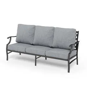 HERA'S HOUSE Patio Furniture Sofa, All-Weather Outdoor 3 Seats Couch, Outdoor Patio Couch with Deep Seating and Olefin Cushions for Lawn Garden Backyard, Grey HERA'S HOUSE Patio Furniture Sofa, All-Weather Outdoor 3 Seats Couch, Outdoor Patio Couch with Deep Seating and Olefin Cushions for Lawn Garden Backyard, Grey