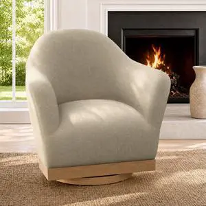 HERA'S HOUSE Swivel Barrel Accent Chair, Wood Base, High-Back Corduroy Grey | Modern Armchair, Reinforced Frame, Wide Swivel Base, Ergonomic High-Back Support, Fully Assembled, Living Room Bedroom HERA'S HOUSE Swivel Barrel Accent Chair, Wood Base, High-Back Corduroy Grey | Modern Armchair, Reinforced Frame, Wide Swivel Base, Ergonomic High-Back Support, Fully Assembled, Living Room Bedroom