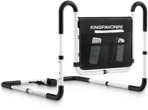 KingPavonini Bed Rails for Elderly Adults Safety, 400LB Support, Model BL07 | ASTM-Approved, Bed Rails for Seniors & Post Surgery, Ergonomic Dual U-Handles & 4-Bar Reinforced Anti-Tip, Tool-Free KingPavonini Bed Rails for Elderly Adults Safety, 400LB Support, Model BL07 | ASTM-Approved, Bed Rails for Seniors & Post Surgery, Ergonomic Dual U-Handles & 4-Bar Reinforced Anti-Tip, Tool-Free
