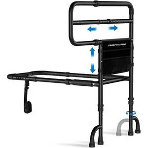 KingPavonini Bed Rails for Elderly Adults Safety ASTM Compliant, 2026 Upgraded Railings for Seniors with 9-Level Adjustable Handles, Stable Bed Cane Hold up to 400 lbs, Storage Bag & Tool-Free KingPavonini Bed Rails for Elderly Adults Safety ASTM Compliant, 2026 Upgraded Railings for Seniors with 9-Level Adjustable Handles, Stable Bed Cane Hold up to 400 lbs, Storage Bag & Tool-Free