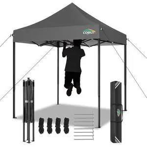 6.6x6.6 Heavy Duty Pop Up Canopy Tent, Commercial Easy Up Canopy 6.6x6.6 Heavy Duty Pop Up Canopy Tent, Commercial Easy Up Canopy