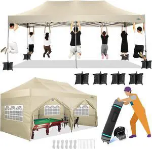 10x20 Heavy Duty Pop up Canopy Tent with Sidewalls Commercial Canopy 10x20 Heavy Duty Pop up Canopy Tent with Sidewalls Commercial Canopy