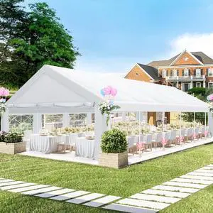 20x40 FT Party Tent Heavy Duty, Large Outdoor Wedding Tents for Parties with 12 Sidewalls & Built-in Sandbags,Waterproof Canopy Gazebo Commercial Event Tent for Carport,Camping,Patio 20x40 FT Party Tent Heavy Duty, Large Outdoor Wedding Tents for Parties with 12 Sidewalls & Built-in Sandbags,Waterproof Canopy Gazebo Commercial Event Tent for Carport,Camping,Patio