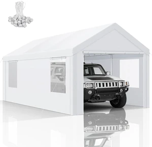 10x20 FT Heavy Duty Carport with Galvanized Frame 10x20 FT Heavy Duty Carport with Galvanized Frame