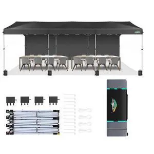 Carport 10x30 Pop Up Canopy Car Tent with One Push Center Lock Carport 10x30 Pop Up Canopy Car Tent with One Push Center Lock