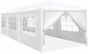 10x30ft Party Tent Heavy Duty, Wedding Tent, Event Tents For Parties, Carpas Para Fiestas With 6 Removable Sidewalls, 16x32 Tent with Built-in Sandbag, UV50+, Big Tent For Party, Carport, White 10x30ft Party Tent Heavy Duty, Wedding Tent, Event Tents For Parties, Carpas Para Fiestas With 6 Removable Sidewalls, 16x32 Tent with Built-in Sandbag, UV50+, Big Tent For Party, Carport, White