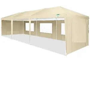 10x30 Canopy Party Tent with 5 Walls 10x30 Pop Up Tent for Parties Waterproof UPF 50+ Outdoor Commercial Event Tent for Party Backyard Gazebo Canopy with 4 Sandbags,16 Stakes & 8 Ropes(10x30ft 10x30 Canopy Party Tent with 5 Walls 10x30 Pop Up Tent for Parties Waterproof UPF 50+ Outdoor Commercial Event Tent for Party Backyard Gazebo Canopy with 4 Sandbags,16 Stakes & 8 Ropes(10x30ft