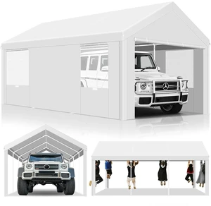 10X20ft Heavy Duty Carport with Removable Sidewall, Upgraded Premium Canopy Tent for Parties, Outdoor Gazebo for Wedding, Carport, Bussiness Event, Waterproof, UV50+, White 10X20ft Heavy Duty Carport with Removable Sidewall, Upgraded Premium Canopy Tent for Parties, Outdoor Gazebo for Wedding, Carport, Bussiness Event, Waterproof, UV50+, White