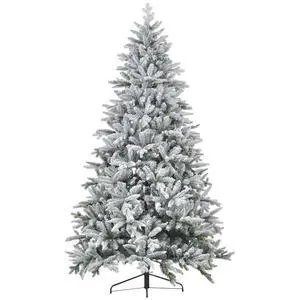 8ft Snow Flocked Artificial Christmas Tree Hinged Xmas Tree Green | 2003 Tips, Foldable Metal Stand, Easy Assembly, for Home Office Holiday 8ft Snow Flocked Artificial Christmas Tree Hinged Xmas Tree Green | 2003 Tips, Foldable Metal Stand, Easy Assembly, for Home Office Holiday