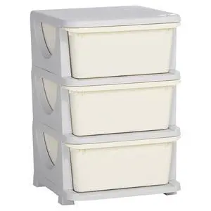 Qaba 3 Drawers Kids Storage Unit 3 Tier Toy Organizers Cream White | Stackable Storage Chest, Bedroom, Nursery, Playroom, Living Room, Boys, Girls, Toddlers Qaba 3 Drawers Kids Storage Unit 3 Tier Toy Organizers Cream White | Stackable Storage Chest, Bedroom, Nursery, Playroom, Living Room, Boys, Girls, Toddlers