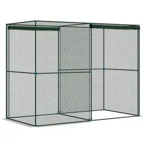 8' x 4' x 6' Crop Cage with Zippered Doors Vegetable Garden, Green | Plant Protection Tent, Backyard 8' x 4' x 6' Crop Cage with Zippered Doors Vegetable Garden, Green | Plant Protection Tent, Backyard