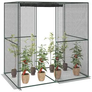 6' x 4' x 6' Crop Cage with Zippered Doors Vegetable Garden, Black | Plant Protection Tent, Backyard 6' x 4' x 6' Crop Cage with Zippered Doors Vegetable Garden, Black | Plant Protection Tent, Backyard