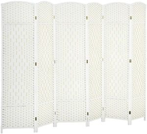 Room Divider Freestanding 6 Ft 6 Panel Folding Privacy Screen White | Folding PP Wall Partition, Pine Wood Frame, Freestanding Room Separator, Bedroom Home Office, No Assembly Room Divider Freestanding 6 Ft 6 Panel Folding Privacy Screen White | Folding PP Wall Partition, Pine Wood Frame, Freestanding Room Separator, Bedroom Home Office, No Assembly