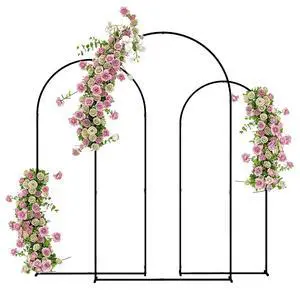 Set of 3 Metal Arch Backdrop Stand, 7/6.5/6 ft Wedding Arch, Black | Wedding Arch Frame, Balloon Backdrop Stand Set, Birthday Party, Bridal Shower, Graduation, Ceremony, Banquet Decorations Set of 3 Metal Arch Backdrop Stand, 7/6.5/6 ft Wedding Arch, Black | Wedding Arch Frame, Balloon Backdrop Stand Set, Birthday Party, Bridal Shower, Graduation, Ceremony, Banquet Decorations