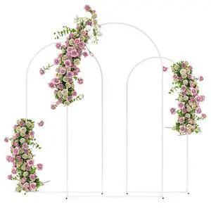 Set of 3 Metal Arch Backdrop Stand, 7/6.5/6 ft Wedding Arch, White | Wedding Arch Frame, Balloon Backdrop Stand Set, Birthday Party, Bridal Shower, Graduation, Ceremony, Banquet Decorations Set of 3 Metal Arch Backdrop Stand, 7/6.5/6 ft Wedding Arch, White | Wedding Arch Frame, Balloon Backdrop Stand Set, Birthday Party, Bridal Shower, Graduation, Ceremony, Banquet Decorations