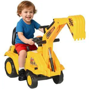 Ride On Excavator Pull Cart Kids Digger with Horn Ages 18-48 Months | Ride on Truck, Under Seat Storage, Sit and Scoot, Pretend Play Toy Construction Car Ride On Excavator Pull Cart Kids Digger with Horn Ages 18-48 Months | Ride on Truck, Under Seat Storage, Sit and Scoot, Pretend Play Toy Construction Car