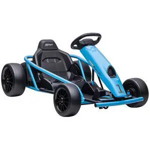 24V 8.1 MPH Electric Go Kart Drifting Car Kids Ages 8-12 Blue | Battery Powered Ride on Toy, Slow Start, Music, Horn Honking, Safety Belt, 154 lb Max Weight, Outdoor Use 24V 8.1 MPH Electric Go Kart Drifting Car Kids Ages 8-12 Blue | Battery Powered Ride on Toy, Slow Start, Music, Horn Honking, Safety Belt, 154 lb Max Weight, Outdoor Use
