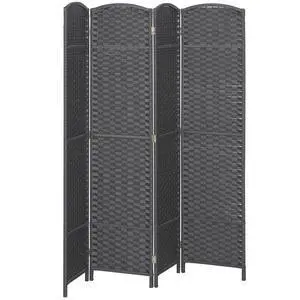 Room Divider 4 Panel Folding Privacy Screen 5.6' Tall Beige | Freestanding Partition, Home Office, Bedroom Room Divider 4 Panel Folding Privacy Screen 5.6' Tall Beige | Freestanding Partition, Home Office, Bedroom