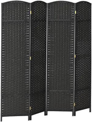 Room Divider 4 Panel Folding Privacy Screen 5.6' Tall Nature Wood | Freestanding Partition, Home Office, Bedroom Room Divider 4 Panel Folding Privacy Screen 5.6' Tall Nature Wood | Freestanding Partition, Home Office, Bedroom
