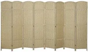 Room Divider 8 Panel Folding Privacy Screen 5.6' Tall Beige | Freestanding Partition, Home Office, Bedroom Room Divider 8 Panel Folding Privacy Screen 5.6' Tall Beige | Freestanding Partition, Home Office, Bedroom