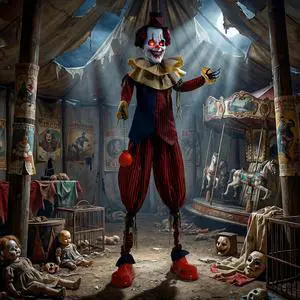 95" Large Halloween Animated Clown Animatronic Decoration Prop | Scary Halloween Animated Decor, Creepy Sound Move, Sound Touch Activated, Light Up Eyes, Haunted House, Party, Outdoor Indoor 95" Large Halloween Animated Clown Animatronic Decoration Prop | Scary Halloween Animated Decor, Creepy Sound Move, Sound Touch Activated, Light Up Eyes, Haunted House, Party, Outdoor Indoor