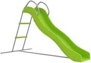 Qaba Outdoor Slide Freestanding Wave Slide for Kids Ages 3-8 5.7FT Green | Climbing Step Ladder, Playground Equipment, Backyard, Garden, Gift for Boys and Girls Qaba Outdoor Slide Freestanding Wave Slide for Kids Ages 3-8 5.7FT Green | Climbing Step Ladder, Playground Equipment, Backyard, Garden, Gift for Boys and Girls
