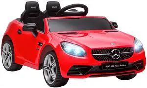Mercedes SLC 300 Licensed 12V Ride On Car for Kids for 3-6 Y Red | Remote Control, 2 Speeds, Battery Powered Kids Electric Car, Music, Lights, Suspension Mercedes SLC 300 Licensed 12V Ride On Car for Kids for 3-6 Y Red | Remote Control, 2 Speeds, Battery Powered Kids Electric Car, Music, Lights, Suspension