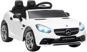 Mercedes SLC 300 Licensed 12V Ride On Car for Kids for 3-6 Y White | Remote Control, 2 Speeds, Battery Powered Kids Electric Car, Music, Lights, Suspension Mercedes SLC 300 Licensed 12V Ride On Car for Kids for 3-6 Y White | Remote Control, 2 Speeds, Battery Powered Kids Electric Car, Music, Lights, Suspension