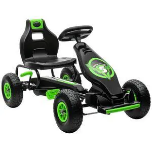 Kids Pedal Go Kart Ride-on Toy Ergonomic Comfort Ages 5-12 Green | Pedal Car, Tough Wear-Resistant Tread, Go Cart Kids Car for Boys & Girls, Suspension System, Safety Hand Brake Kids Pedal Go Kart Ride-on Toy Ergonomic Comfort Ages 5-12 Green | Pedal Car, Tough Wear-Resistant Tread, Go Cart Kids Car for Boys & Girls, Suspension System, Safety Hand Brake