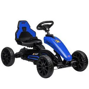 Kids Pedal Go Kart with Swing Axle Adjustable Seat for Ages 3-8 Blue | Outdoor Ride on Toys, Handbrake, 4 Shock-Absorbing Wheels, Gift for Boys and Girls Kids Pedal Go Kart with Swing Axle Adjustable Seat for Ages 3-8 Blue | Outdoor Ride on Toys, Handbrake, 4 Shock-Absorbing Wheels, Gift for Boys and Girls
