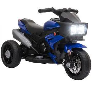 6V Kids Motorcycle Toddler Ride-on Toy 3-Wheel Music Horn Blue | Battery-Operated Mini Electric Motorbike, Forward/Reverse Switch, Headlights 6V Kids Motorcycle Toddler Ride-on Toy 3-Wheel Music Horn Blue | Battery-Operated Mini Electric Motorbike, Forward/Reverse Switch, Headlights