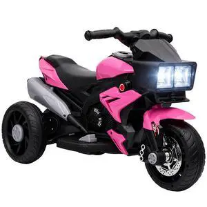 6V Kids Electric Motorcycle Ride On Toy for Kids for 3760 M Pink | Battery Powered Motorcycle, Ride On Bike, 25W Motor, 3km/h Speed, Forward/Reverse, Music & Horn, Headlights 6V Kids Electric Motorcycle Ride On Toy for Kids for 3760 M Pink | Battery Powered Motorcycle, Ride On Bike, 25W Motor, 3km/h Speed, Forward/Reverse, Music & Horn, Headlights