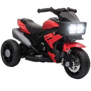 6V Kids Motorcycle Toddler Ride-on Toy 3-Wheel Music Horn Red | Battery-Operated Mini Electric Motorbike, Forward/Reverse Switch, Headlights 6V Kids Motorcycle Toddler Ride-on Toy 3-Wheel Music Horn Red | Battery-Operated Mini Electric Motorbike, Forward/Reverse Switch, Headlights