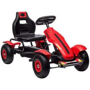 Kids Pedal Go Kart Adjustable Seat Sharp Handling Ages 5-12 Red | Outdoor Ride on Toys, Handbrake, 4 Non-Slip Rubber Wheels, for Boys & Girls Kids Pedal Go Kart Adjustable Seat Sharp Handling Ages 5-12 Red | Outdoor Ride on Toys, Handbrake, 4 Non-Slip Rubber Wheels, for Boys & Girls
