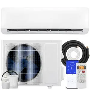 18000 BTU Mini Split AC/Heating System 230V Inverter Heat Pump WiFi | 22 SEER2, Works with Alexa, Energy Efficient Ductless Air Conditioner, Cools 1250 Sq. Ft., Complete Installation Kit 18000 BTU Mini Split AC/Heating System 230V Inverter Heat Pump WiFi | 22 SEER2, Works with Alexa, Energy Efficient Ductless Air Conditioner, Cools 1250 Sq. Ft., Complete Installation Kit